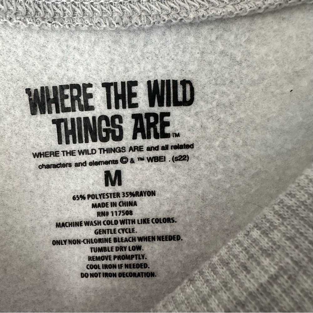 Where The Wild Things Are Grey Max Wild Things Sweatshirt Size M View 3